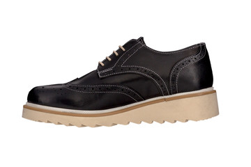 italian leather shoes, boots , moccasin, sport shoes,sole,  on a perfect white background, stock...