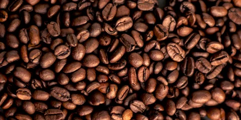 Fotobehang Coffee grains © Mario