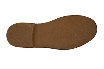 italian leather shoes, boots , moccasin, sport shoes,sole,  on a perfect white background, stock...