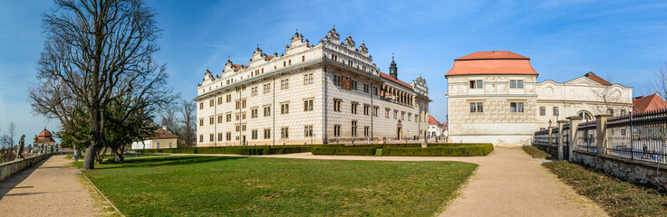 Fototapeta premium Litomysl Castle, a monument from the UNESCO list, perfectly preserved.