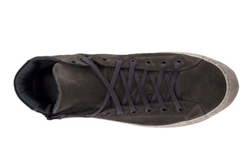 italian leather shoes, boots , moccasin, sport shoes,sole,  on a perfect white background, stock photography