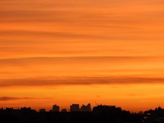 Lever soleil à la Défense