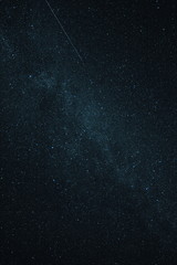 Wide angle view of the night sky in Ontario, Canada.