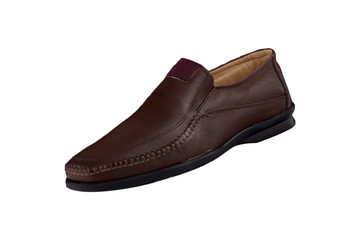 italian leather shoes, boots , moccasin, sport shoes,sole,  on a perfect white background, stock...