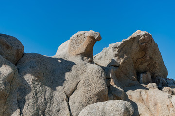Morning view of the Eagle Rock on Pacific Crest Trail