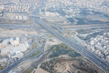 Tehran in Iran aerial view