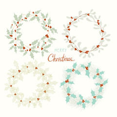 Christmas wreath set.