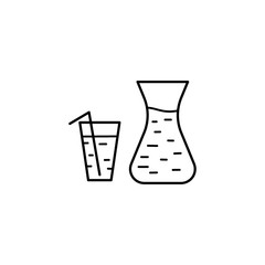 Restaurant vector icon, black simply menu icon