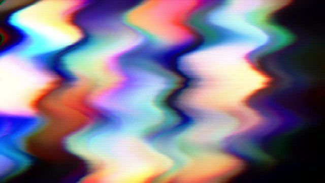 Bad tv imitation dynamic sci-fi trendy shimmering background. Old tape effect. Holographic colors. Looped animation.