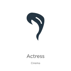 Actress icon vector. Trendy flat actress icon from cinema collection isolated on white background. Vector illustration can be used for web and mobile graphic design, logo, eps10