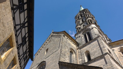 The beautiful cathedral in Bamberg