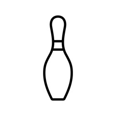 Bowling pin vector icon design templates