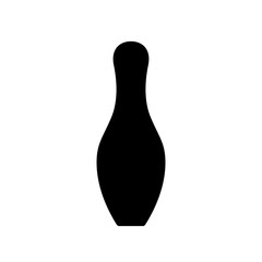 Bowling pin vector icon design templates