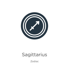 Fototapeta premium Sagittarius icon vector. Trendy flat sagittarius icon from zodiac collection isolated on white background. Vector illustration can be used for web and mobile graphic design, logo, eps10