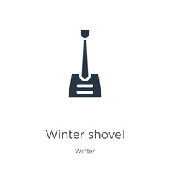 Winter shovel icon vector. Trendy flat winter shovel icon from winter collection isolated on white background. Vector illustration can be used for web and mobile graphic design, logo, eps10