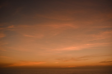 sky sunset over ocean