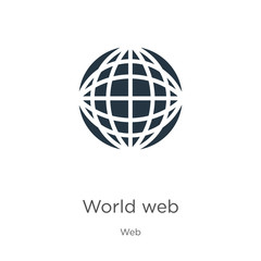 World web icon vector. Trendy flat world web icon from web collection isolated on white background. Vector illustration can be used for web and mobile graphic design, logo, eps10