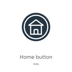 Home button icon vector. Trendy flat home button icon from web collection isolated on white background. Vector illustration can be used for web and mobile graphic design, logo, eps10