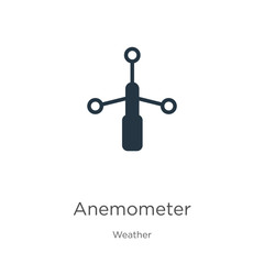 Anemometer icon vector. Trendy flat anemometer icon from weather collection isolated on white background. Vector illustration can be used for web and mobile graphic design, logo, eps10