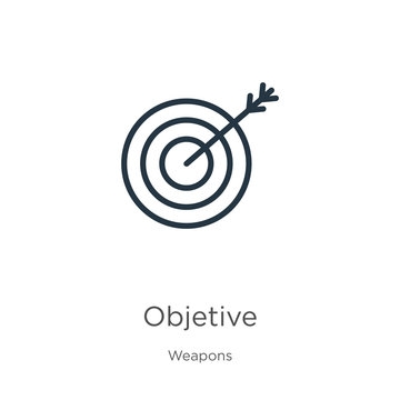 Objetive icon vector. Trendy flat objetive icon from weapons collection isolated on white background. Vector illustration can be used for web and mobile graphic design, logo, eps10