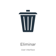 Eliminar icon vector. Trendy flat eliminar icon from user interface collection isolated on white background. Vector illustration can be used for web and mobile graphic design, logo, eps10