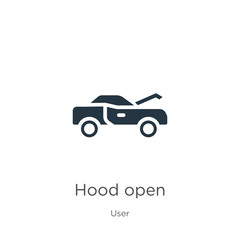 Hood open icon vector. Trendy flat hood open icon from user collection isolated on white background. Vector illustration can be used for web and mobile graphic design, logo, eps10