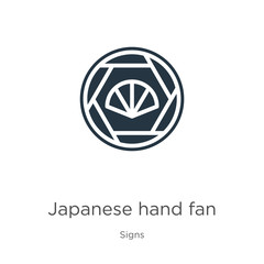 Japanese hand fan icon vector. Trendy flat japanese hand fan icon from signs collection isolated on white background. Vector illustration can be used for web and mobile graphic design, logo, eps10