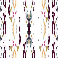 Hand Drawn, Paint Texture. Shibori Seamless 