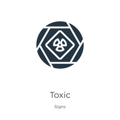 Toxic symbol icon vector. Trendy flat toxic symbol icon from signs collection isolated on white background. Vector illustration can be used for web and mobile graphic design, logo, eps10