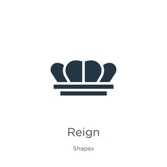 Reign icon vector. Trendy flat reign icon from shapes collection isolated on white background. Vector illustration can be used for web and mobile graphic design, logo, eps10