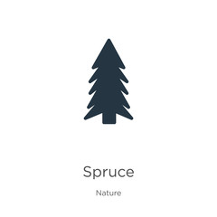 Obraz premium Spruce icon vector. Trendy flat spruce icon from nature collection isolated on white background. Vector illustration can be used for web and mobile graphic design, logo, eps10