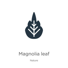 Magnolia leaf icon vector. Trendy flat magnolia leaf icon from nature collection isolated on white background. Vector illustration can be used for web and mobile graphic design, logo, eps10