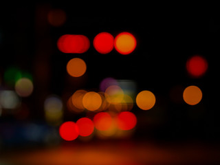 A blurred background of Bokeh light