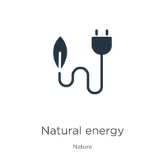 Natural energy icon vector. Trendy flat natural energy icon from nature collection isolated on white background. Vector illustration can be used for web and mobile graphic design, logo, eps10