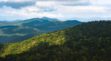 Obraz na płótnie Canvas Appalachian Mountain View Along the Blue Ridge Parkway