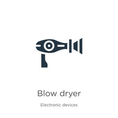 Obraz premium Blow dryer icon vector. Trendy flat blow dryer icon from electronic devices collection isolated on white background. Vector illustration can be used for web and mobile graphic design, logo, eps10
