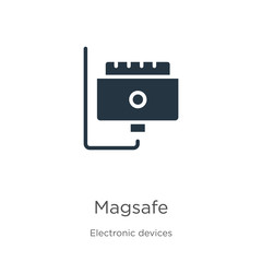 Magsafe icon vector. Trendy flat magsafe icon from electronic devices collection isolated on white background. Vector illustration can be used for web and mobile graphic design, logo, eps10