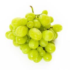 Green grape  isolated on white background