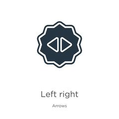 Left right icon vector. Trendy flat left right icon from arrows collection isolated on white background. Vector illustration can be used for web and mobile graphic design, logo, eps10