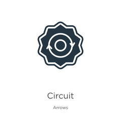Circuit icon vector. Trendy flat circuit icon from arrows collection isolated on white background. Vector illustration can be used for web and mobile graphic design, logo, eps10