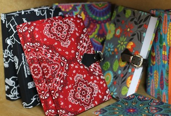 Fototapeta premium beautiful objects made of paperboard and fabric