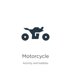 Motorcycle icon vector. Trendy flat motorcycle icon from activities collection isolated on white background. Vector illustration can be used for web and mobile graphic design, logo, eps10