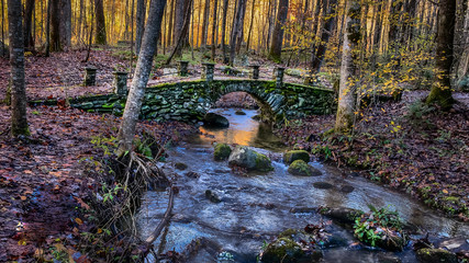 fairy bridge over a creek