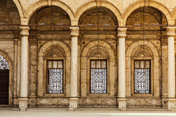 Exterior view of the Mosque of Muhammad Ali in the Al Khalifa area of Cairo