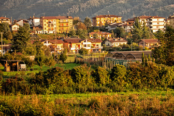 House and Apartments on a Little Hill