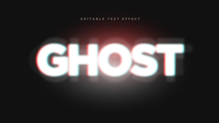 Ghost 3D Text Style Effect mockup