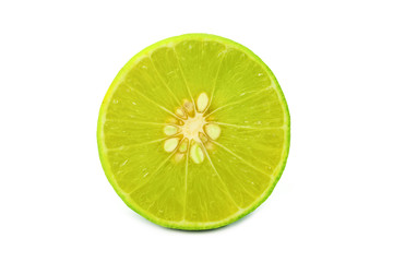 Sour Lime on a white background, health concept