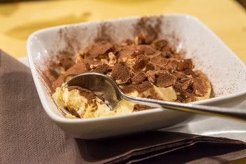 Traditional italian tiramisu sweet dessert cake