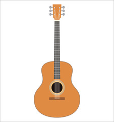 Fototapeta na wymiar acoustic guitar icon, vector design