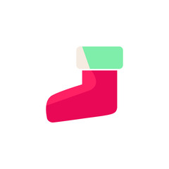 santa shoes icon vector design template